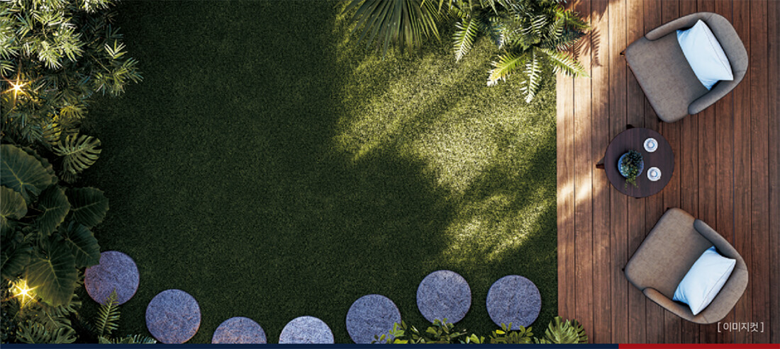 양주 옥정 파티오포레 중정 다락 루프탑 구조의 타운하우스 설계