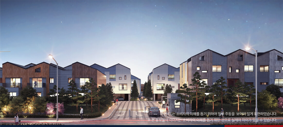 양주 옥정 파티오포레 대단지 스케일 및 블록형 단독주택 단지